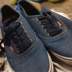Blue levi shoes